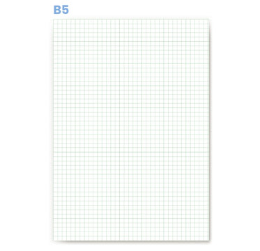 Engineering Graph Paper displays fine pale green squares with darker interval lines across white field. Ideal for technical drafting, architecture studies, precision plotting, schematic diagrams