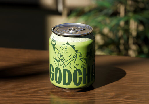 Glass Can Mockup
