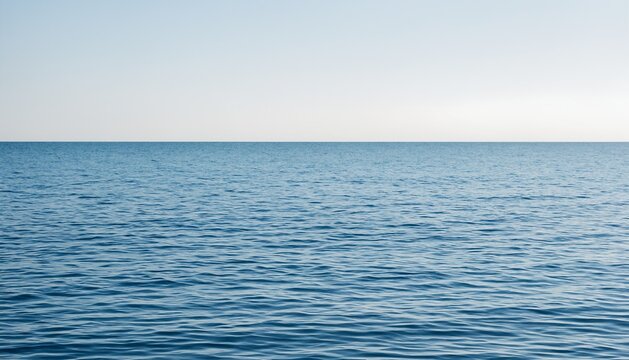Calm ocean water for tidal and marine energy concept
