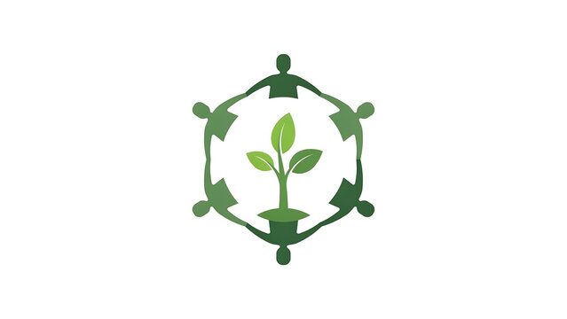Eco friendly cooperation unity sapling high resolution picture