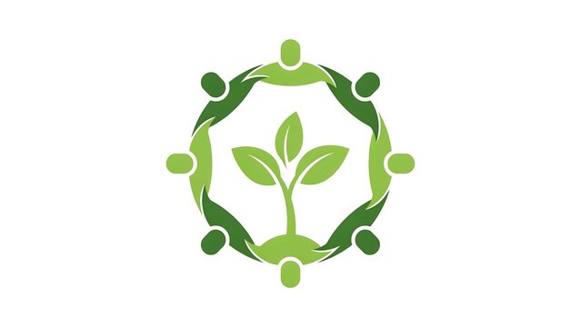 Nature growth community care logo high resolution picture