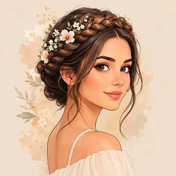 Floral Braided Beauty