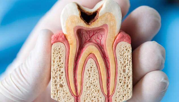Dental Tooth Anatomy and Cavity Model
