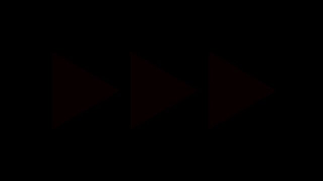 audio Fast forward rad symbols icon symbol animation Fast forward sign moving forward 4k animation icon