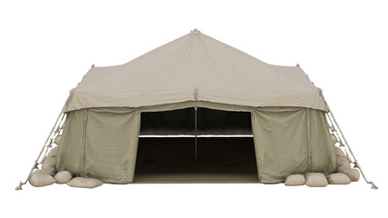 3d rendering military tent in outdoor location during daytime © santiago