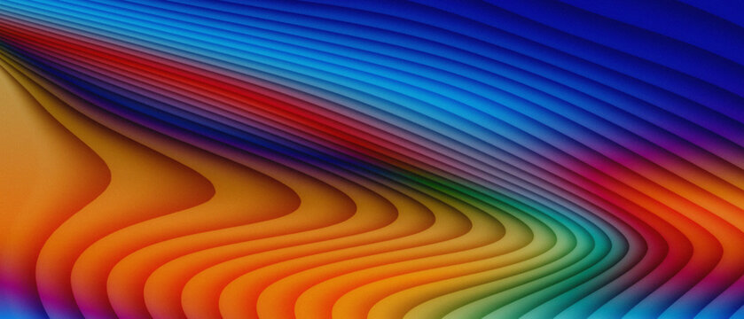 Abstract background featuring vibrant colorful waves and flowing gradient lines in a dynamic modern artistic style