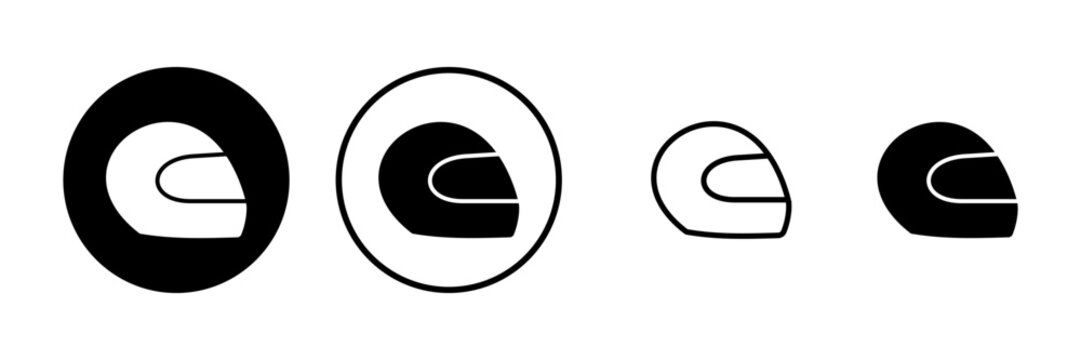 Helmet icon vector illustration. Motorcycle helmet sign and symbol. Construction helmet icon. Safety helmet