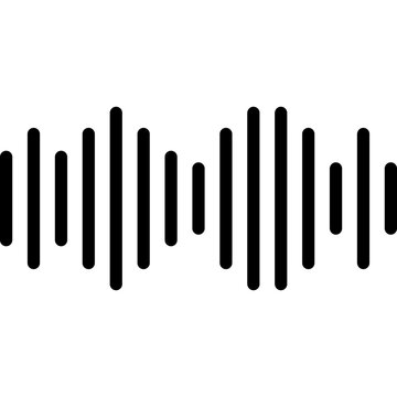 Variable Amplitude Sound Wave Icon