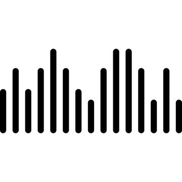 Minimal Audio Waveform Icon