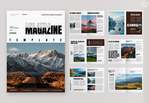 Life Style Magazine Layout