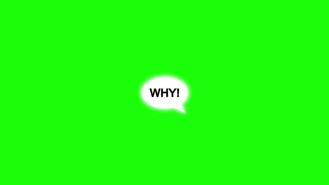WHY?! - comics style 3D text with shadow on paper textured background and 3D motion emboss effects.