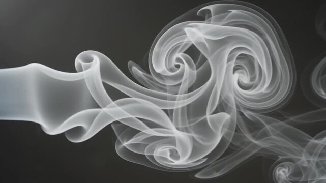smoke on black background