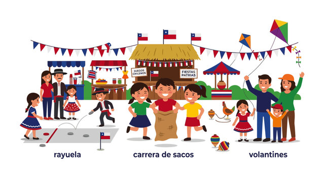 Chilean Fiesta: Families Enjoy Traditional Games & Kites