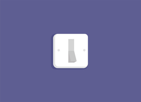 Minimalist Light Switch Vector Illustration