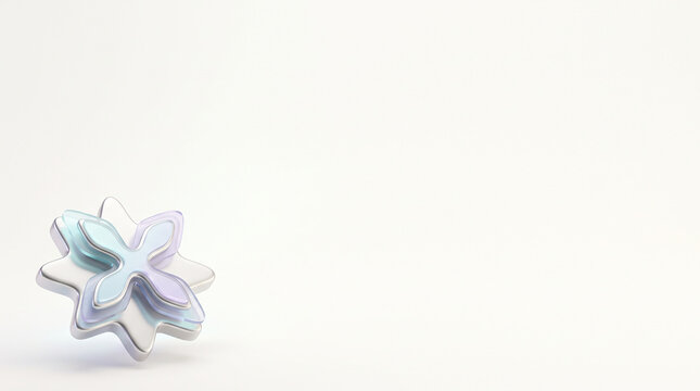 Minimal Y2K Futuristic Starburst Background with Copy Space