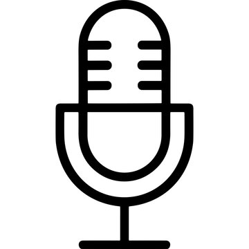 Microphone icon. Microphone icon for audio recording and podcasting