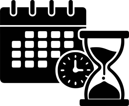 Deadline Calendar PNG Icon &ndash; Time Limit Silhouette