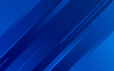 Obraz premium Professional blue corporate banner background with dynamic diagonal stripes for modern digital technology and business website design themes