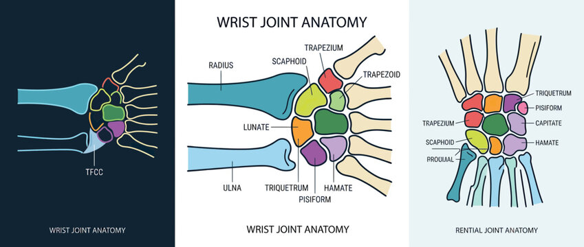 Wrist Joint Anatomy Illustration