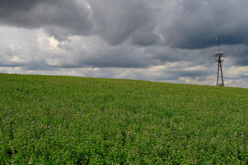 Chmury nad polem uprawnym © Hanna