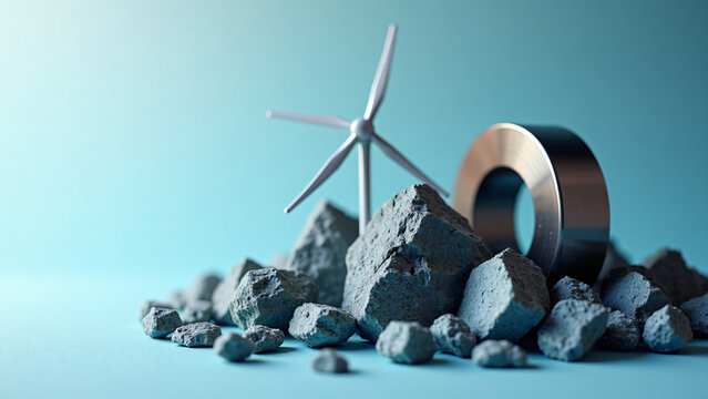 Neodymium Rocks Between Wind Turbine and Motor