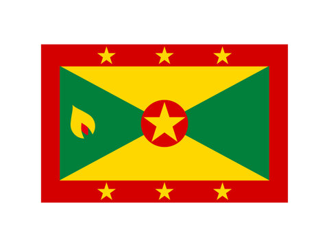グレナダの国旗イラスト素材