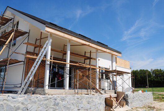 Painting renovation house exterior facade wall