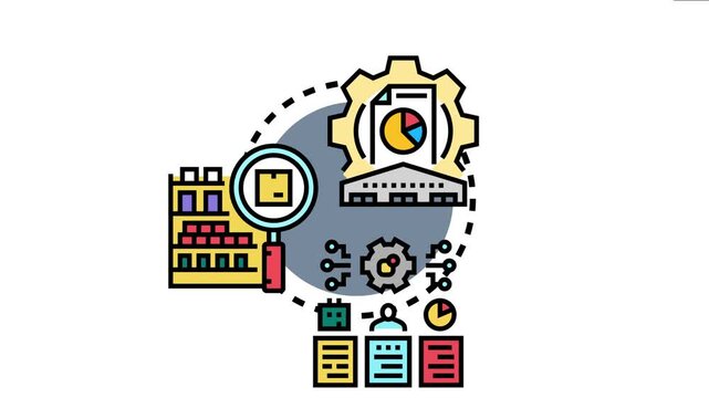 System implementing automated inventory updates. Barcode scanning. And real time stock management with digital records. Data analysis