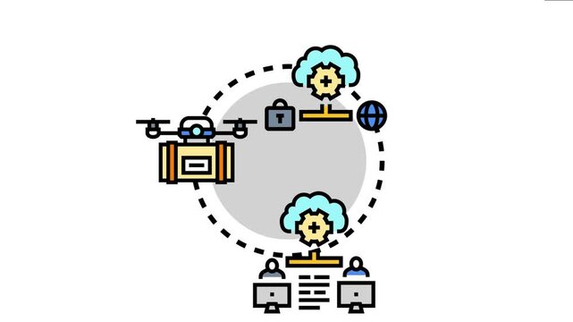Automating resource deployment with cloud computing infrastructure, symbolizing efficient, secure, and distributed technology management for modern digital operations
