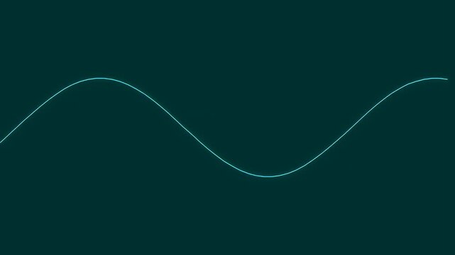 abstract cosmic strings glowing blue wavy lines seamless motion background