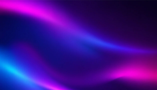 Dark purple pink blue gradient background with blurred neon color flow and grainy texture, futuristic abstract banner design for websites, posters, wallpapers and digital art