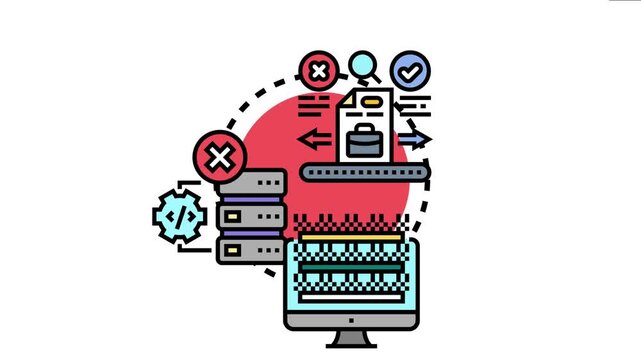Automated test execution system checking software quality assurance, performing code testing, and finding errors with an efficient development process