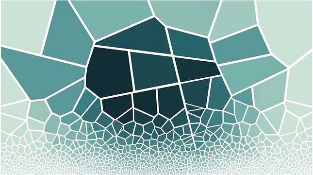Abstract ash grey and silver stained glass mosaic background, cool neutral geometric polygonal tiles texture for elegant graphic web banner design
