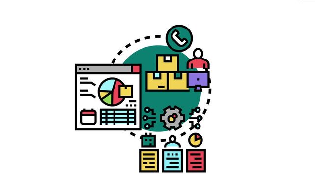 Autonomous inventory restocking system efficiently managing stock. Orders. And supply chain logistics with automated processes. Data analysis
