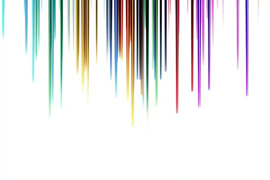Abstract Colorful Vertical Neon Lines Background Frame