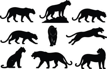 Black Panther Silhouette Collection © Anukul