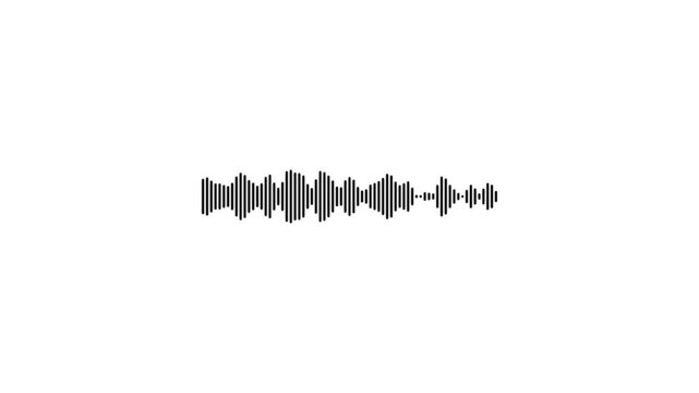 Sound wave visualized in rainbow colors for the concept of audio technology and digital signal processing.