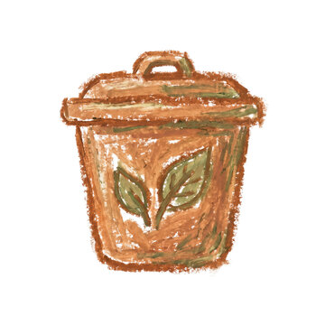 Compost Bin, Composting, Food Compost, Organic Waste, Food Waste Recycling, Eco Friendly, Resource Circulation, Garden Compost, Environmental Protection, Compost Icon, Eco Illustration, Zero Waste, Su