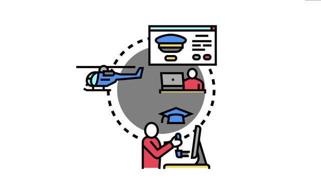 Aviation instructor course participants developing professional pilot skills, undertaking flight simulation training, and acquiring essential knowledge for flying and teaching others