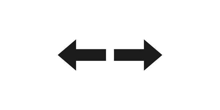 Horizontal double arrows pointing left and right for navigation and direction indicators.