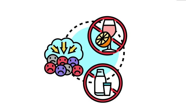 Person making conscious choices to limit or exclude particular food and drink items like alcohol or dairy, aiming to prevent adverse health reactions and emotional discomfort