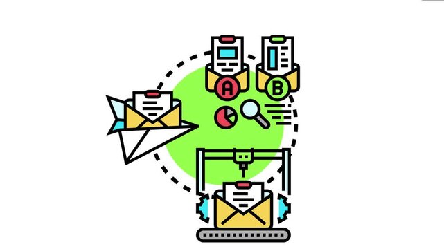 Developing a b2b cold email campaign involves strategy, ab testing, and automation, sending personalized messages to potential business clients using digital tools