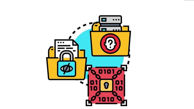 Information security investments protecting digital data. Personal confidential details. And access control through encryption and secure server management