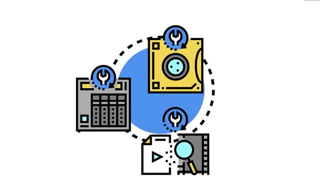 Digital data backup system with various file types storing information on secure servers, ensuring protection and recovery in case of loss or corruption