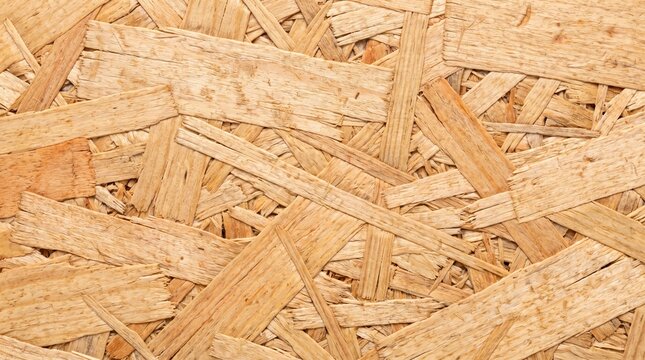 Close Up Oriented Strand Board Wood Panel Texture