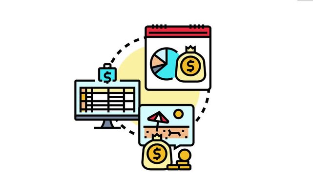 Financial management concept the process of balancing revenue and expenses for effective budgeting, future planning, and achieving financial goals
