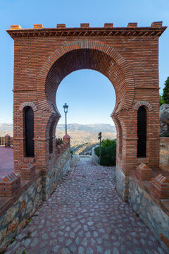 VelezMalaga gate at Comares village, Malaga, Spain