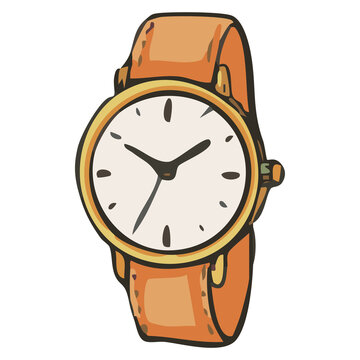 Classic Wrist Watch Illustration