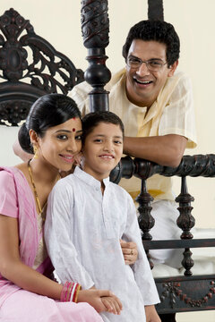 Portrait of a Bengali family 