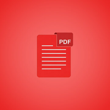 Red pdf document with white text on solid red background